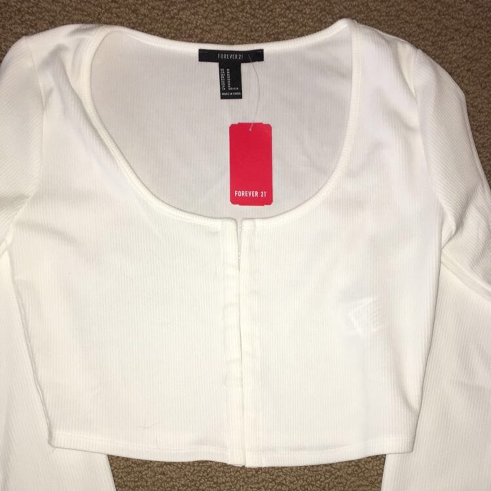 Forever 21 long sleeve crop top